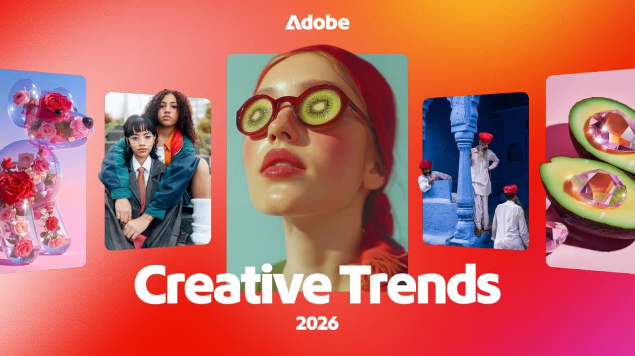 Креативные тренды Adobe 2026: Визуальная культура и влияние ИИ